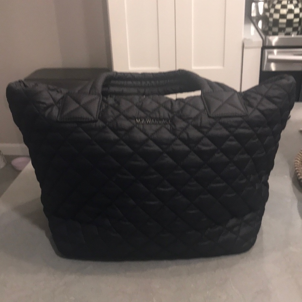 Black mz wallace small metro tote